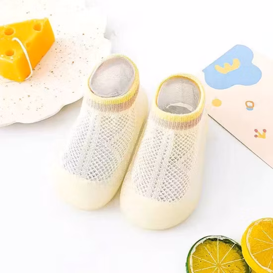 2023 neue Design Sommer Weiche Atmungsaktive Schnürsenkel Baby Indoor Socke Schuhe Geschenk Kinder Indoor Sandalen